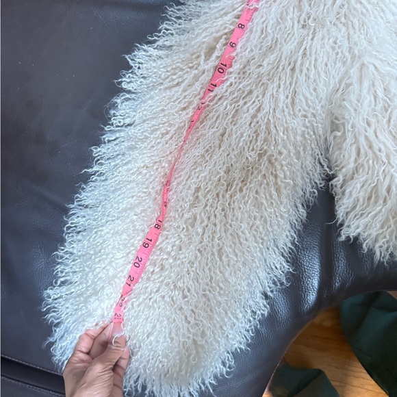 KOIR 100% pure Monogolian lamb Fur Coat ivory helsa revolve - Picture 12 of 15